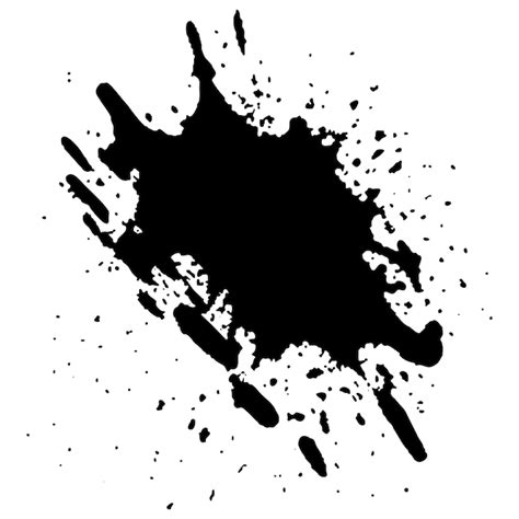 Premium Vector Vector Black Ink Drops And Paint Splashes Hand Drawn