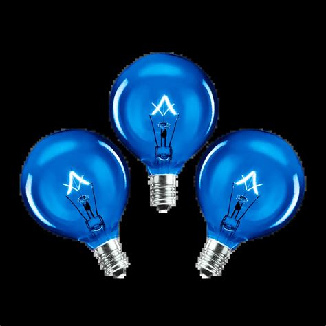 25 Watt Light Bulb 3 Pack Blue