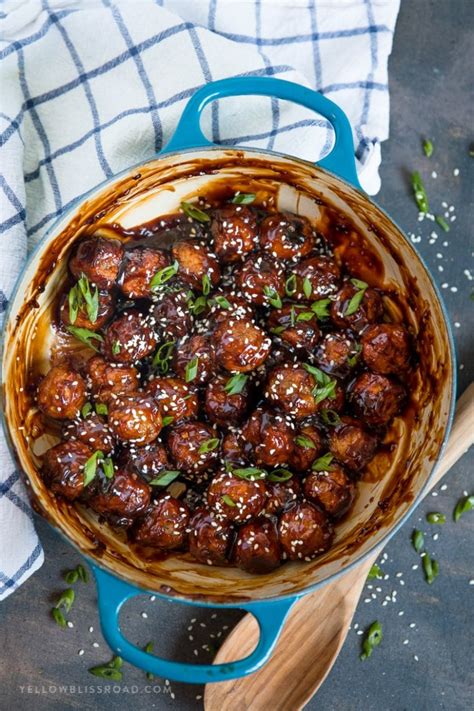 Spicy Honey Garlic Meatballs Easy Party Appetizer