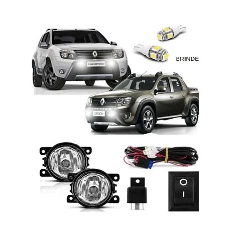 Kit Farol De Milha Renault Duster Oroch Cortesia No Shoptime