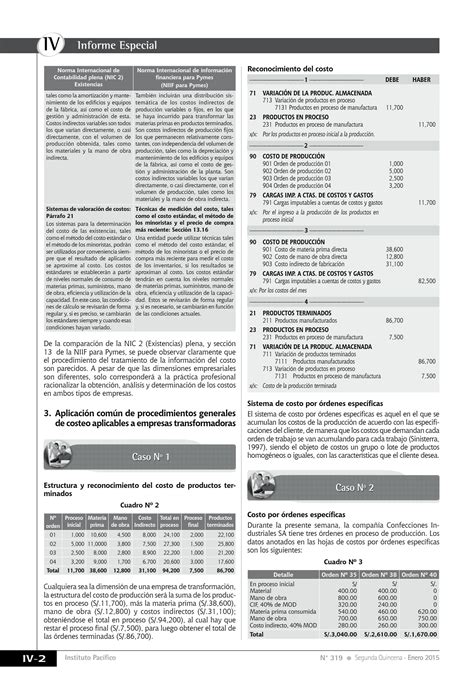 SOLUTION Costo De Producci N Comparativo Seg N La Nic 2 Studypool