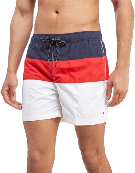 Lyst Tommy Hilfiger Colour Block Swim Shorts For Men