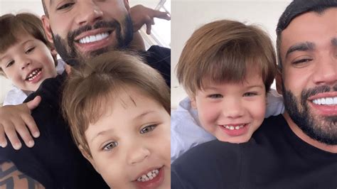 Gusttavo Lima Posta Novas Fotos Os Filhos Gabriel E Samuel