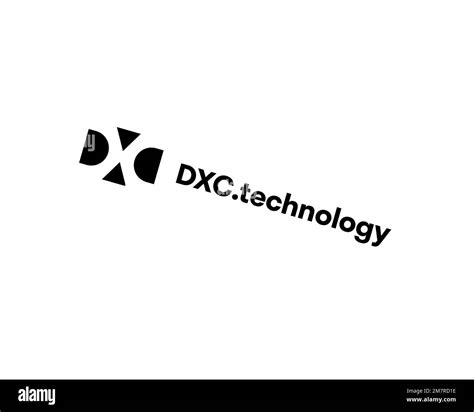 DXC Technology, rotated logo, white background B Stock Photo - Alamy