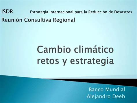 PPT Cambio climático retos y estrategia PowerPoint Presentation free