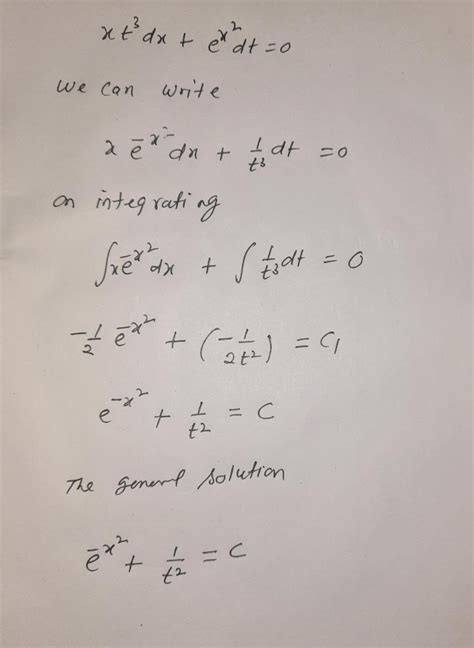 Solved With Handwritten Solutions Pls 1 Eliminate The Arbitrary