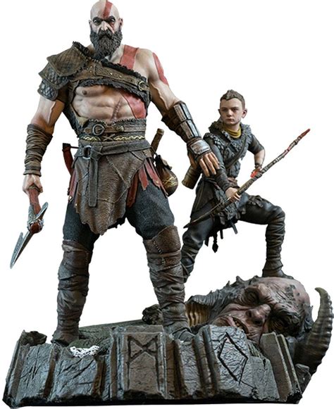 Estátua Kratos Atreus God of War 1 6 Sideshow Collectibles