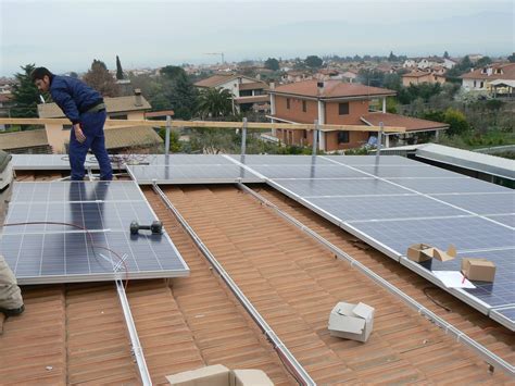 Energie Intelligenti Impianto Fotovoltaico In Fase Di Costruzione