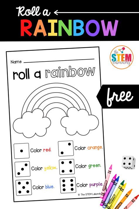 Roll A Rainbow Printable