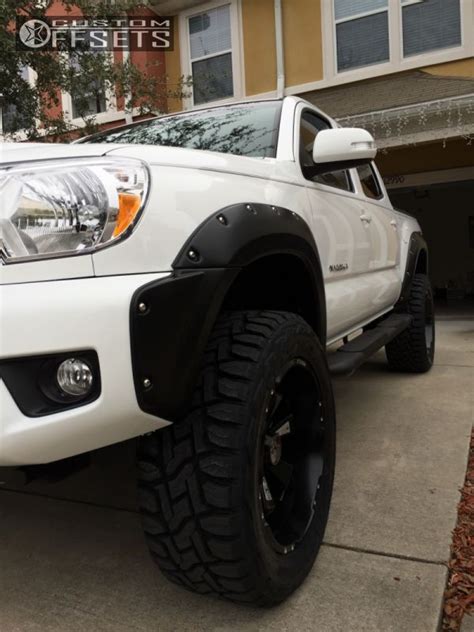 Wheel Offset 2015 Toyota Tacoma Aggressive 1 Outside Fender Leveling