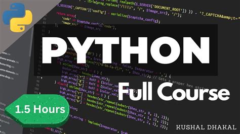 Python For Beginners Complete Python Tutorial Under 1 5 Hours Youtube