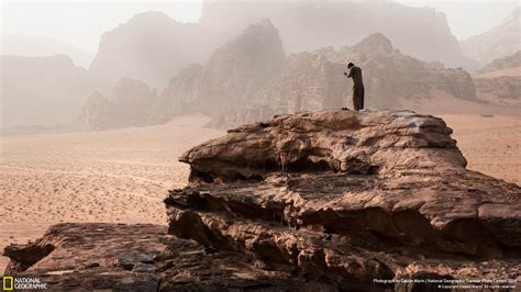 Bedouin In Wadi Rum National Geographic Wallpaper Outcrop