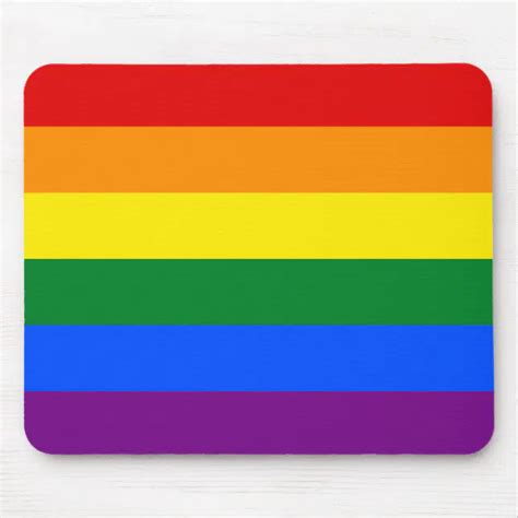 Lgbt Rainbow Gay Pride Flag Mouse Pad Zazzle