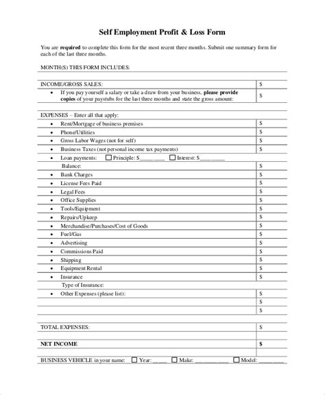 Free 10 Profit And Loss Statement Samples In Pdf Excel