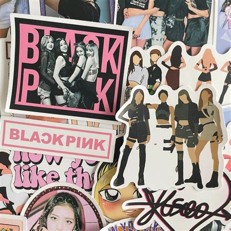 50pcs Blackpink Stickers Vinyl Decal Kpop Sticker Pack Matte Finish