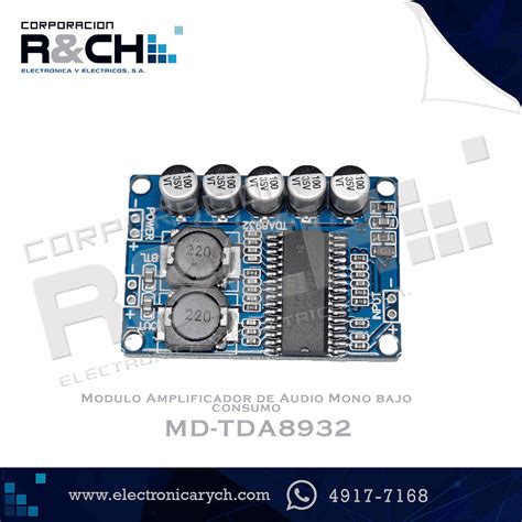 Md Tda Modulo Amplificador De Audio Mono Bajo Consumo Tda W