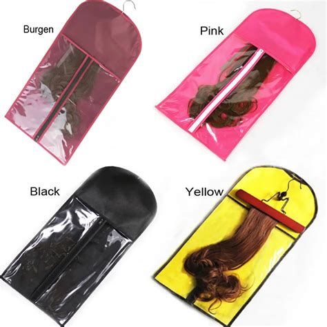 One Set Hair Extension Carrier Storage Suit Case Bag And Hanger Wig