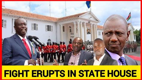 Fight Erupts In State House Angry Disappointed Gachagua Lectures