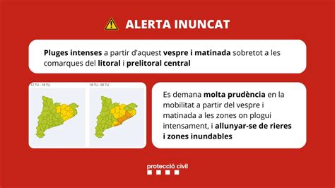 Catalu A Vuelve A Activar El Plan Inuncat Por Una Nueva Previsi N De