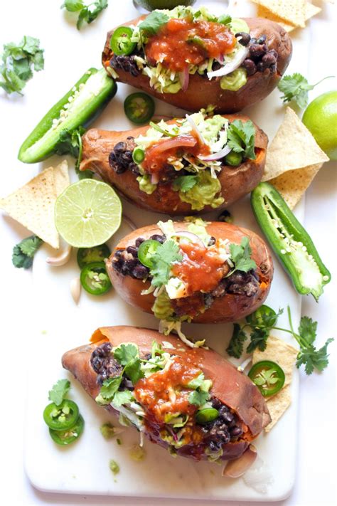 Baked Sweet Potatoes Recipe Mexican Stuffed Style