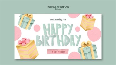 Free PSD | Social media promo template for birthday party celebration