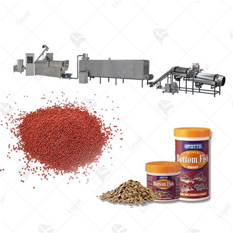 Production Line For Processing Fish Feed Pellets Fish Feed Extruder