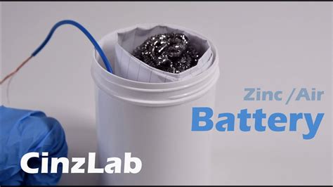 Zinc Air Battery Cinzlab Chem Project Youtube