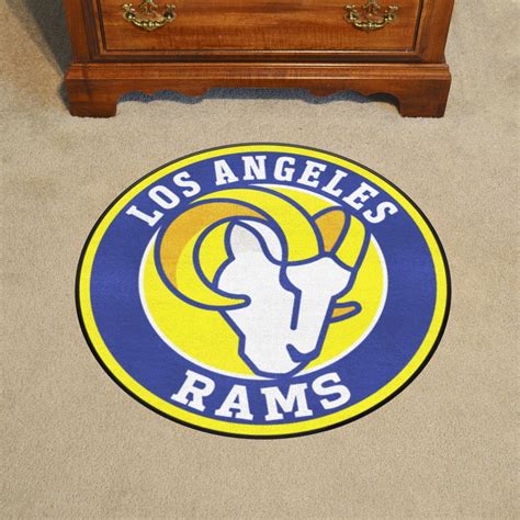 Fanmats Los Angeles Rams Dia Nylon Face Floor Mat With