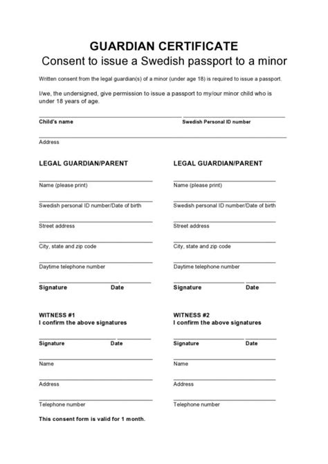 40 Best Passport Parent Consent Forms Ds 3053