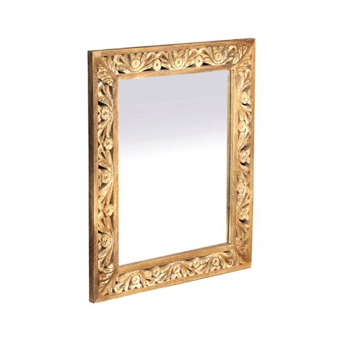 Latitude Vive Hoye Solid Wood Framed Wall Mounted Accent Mirror In