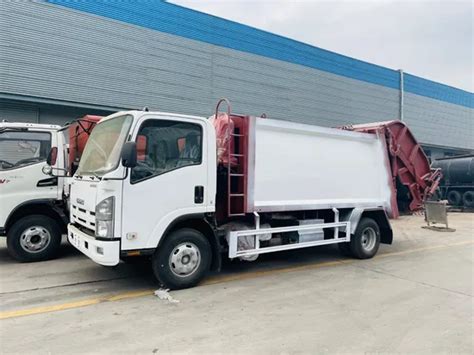 Compression Type Compactor Manten Naked Waxed Bulk Ship Ro Ro Isuzu Garbage Compressed Truck