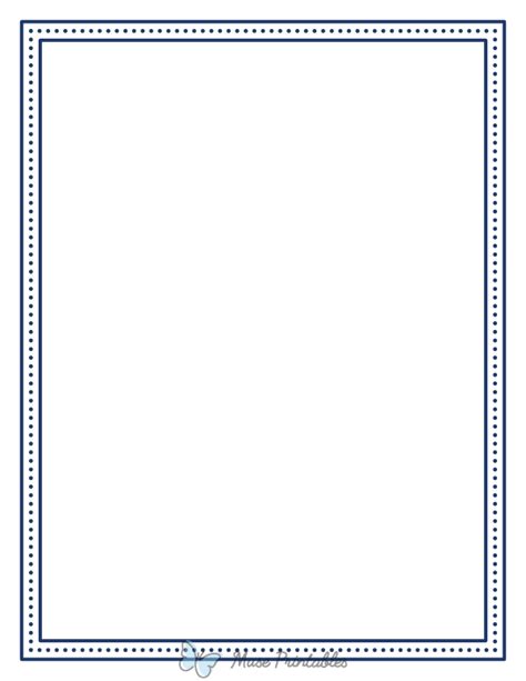 Dark Blue Page Border