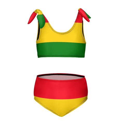 Flag Of Guinea Girl S Piece Bikini Set Beach Sport Swimsuit Swimwear Y Cm Walmart
