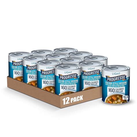 Light Italian Style Wedding Canned Soup 185 Oz Pack Of 12