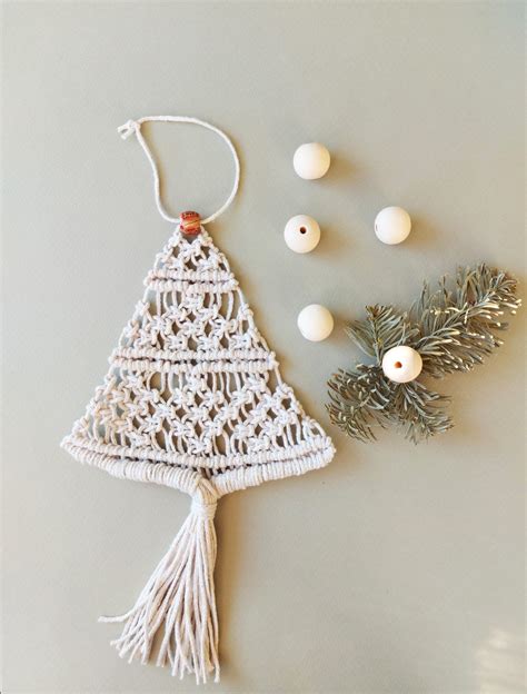 Macramé Christmas Tree Pdf Christmas Pattern Written Pdf Etsy