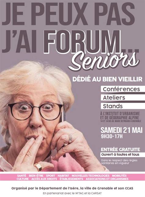 Ville de Grenoble on Twitter Forum Seniors Participez à des