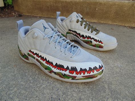 Air Jordan 12 Low Supreme Custom By Fallsy Customs