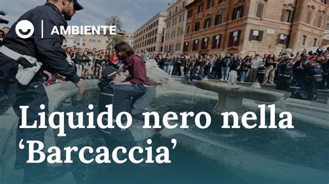 Blitz Di Ultima Generazione A Roma Versato Liquido Nero Nella