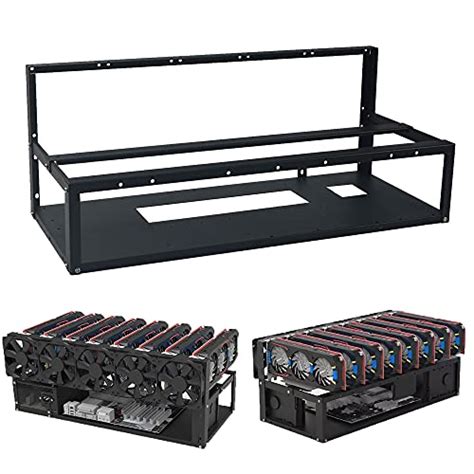 Mining Frame Rig Up To 8 GPU Steel Open Air Mining Rig Frame Kit For