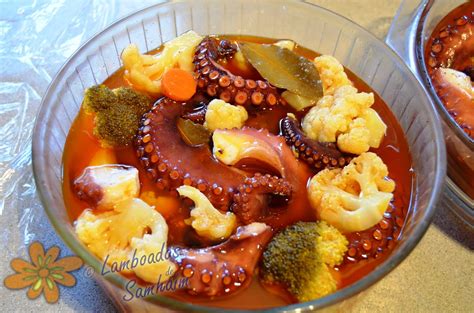 Lamboadas De Samhaim Escabeche De Pulpo Y Hortalizas