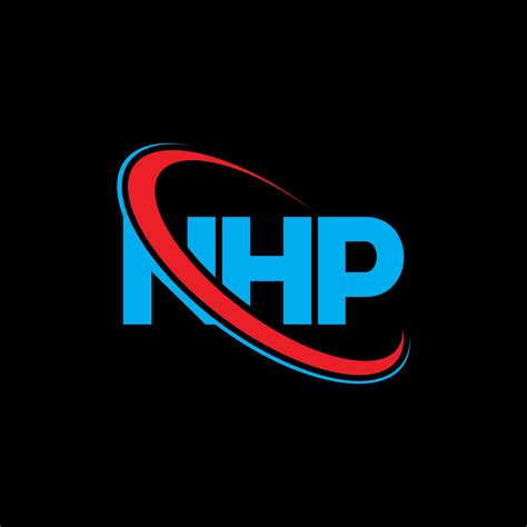 logotipo de nhp. letra nhp. diseño del logotipo de la letra nhp