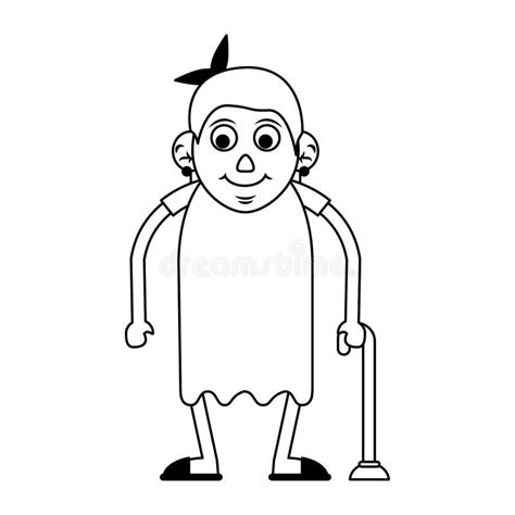 Abuelita Blanco Y Negro Ilustraciones Stock Vectores Y Clipart 200