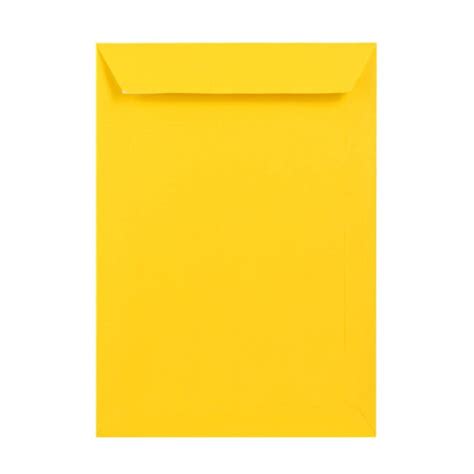 250 Mid Yellow C4 Envelopes Trade Box Peel Seal Pocket Flap Yellow