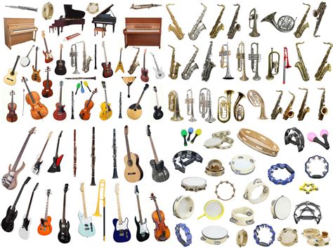 Different Types of Musical Instruments Chart 18"x28" (45cm/70cm) Poster