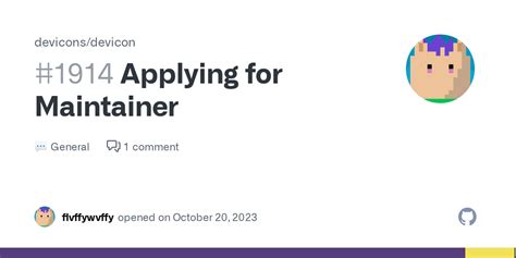 Applying For Maintainer Devicons Devicon Discussion Github