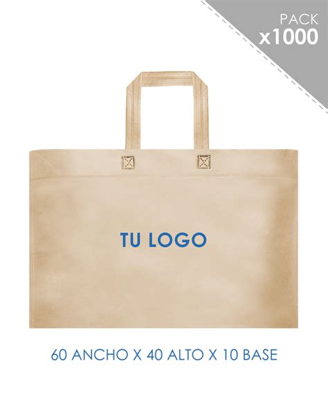 1000 Bolsas Ecol Gicas Crudas 60x40x10cm PackFly