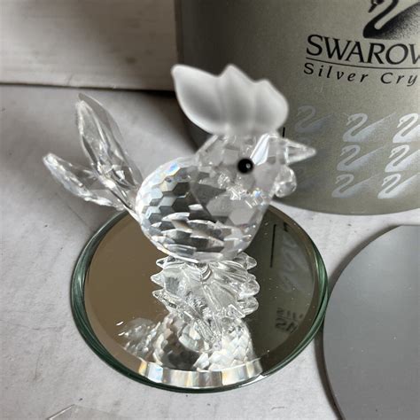 Swarovski Crystal Mini Cockerel Rooster Mint Rare Boxed Retired