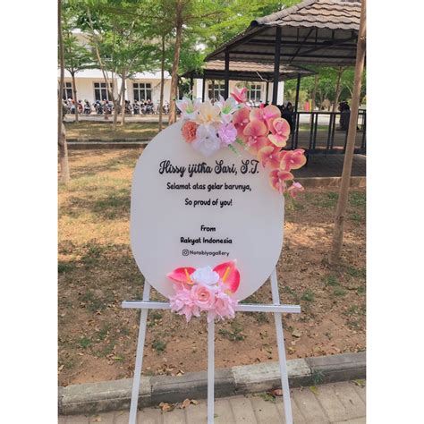 Jual Sewa Standing Akrilik Acrylic Signage Papan Ucapan Wedding