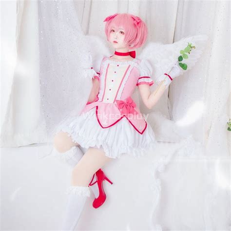 Puella Magi Madoka Magica Kaname Madoka Cosplay Costume Winkcosplay