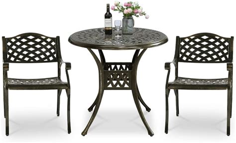 Amazon VIVIJASON 3 Piece Outdoor Patio Furniture Dining Set All